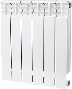 STOUT Space 500 6 секций радиатор биметаллический боковое подключение RAL9016