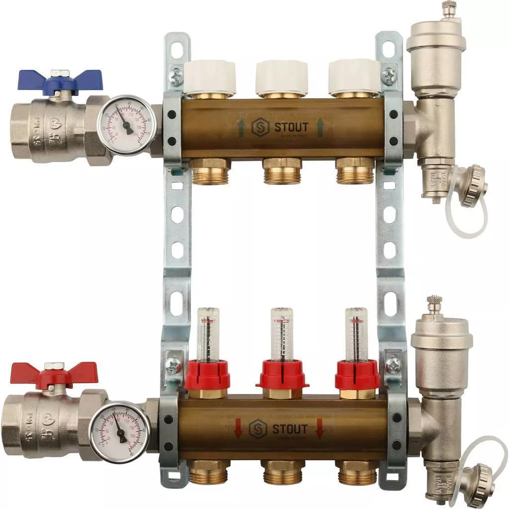 Коллекторные блоки для систем водяного отопления