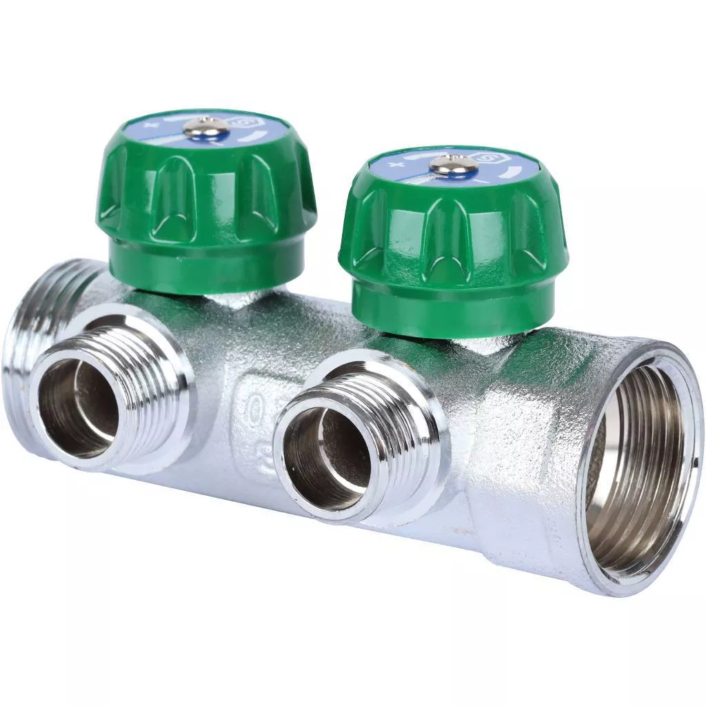 Купить SMB-6849-011202 STOUT  SMB-6849-011202 STOUT Коллектор регулирующий 1", 2 отвода 1/2" плоское уплотнение STOUT по лучшей цене с доставкой - интернет-магазин Прогрессивные решения