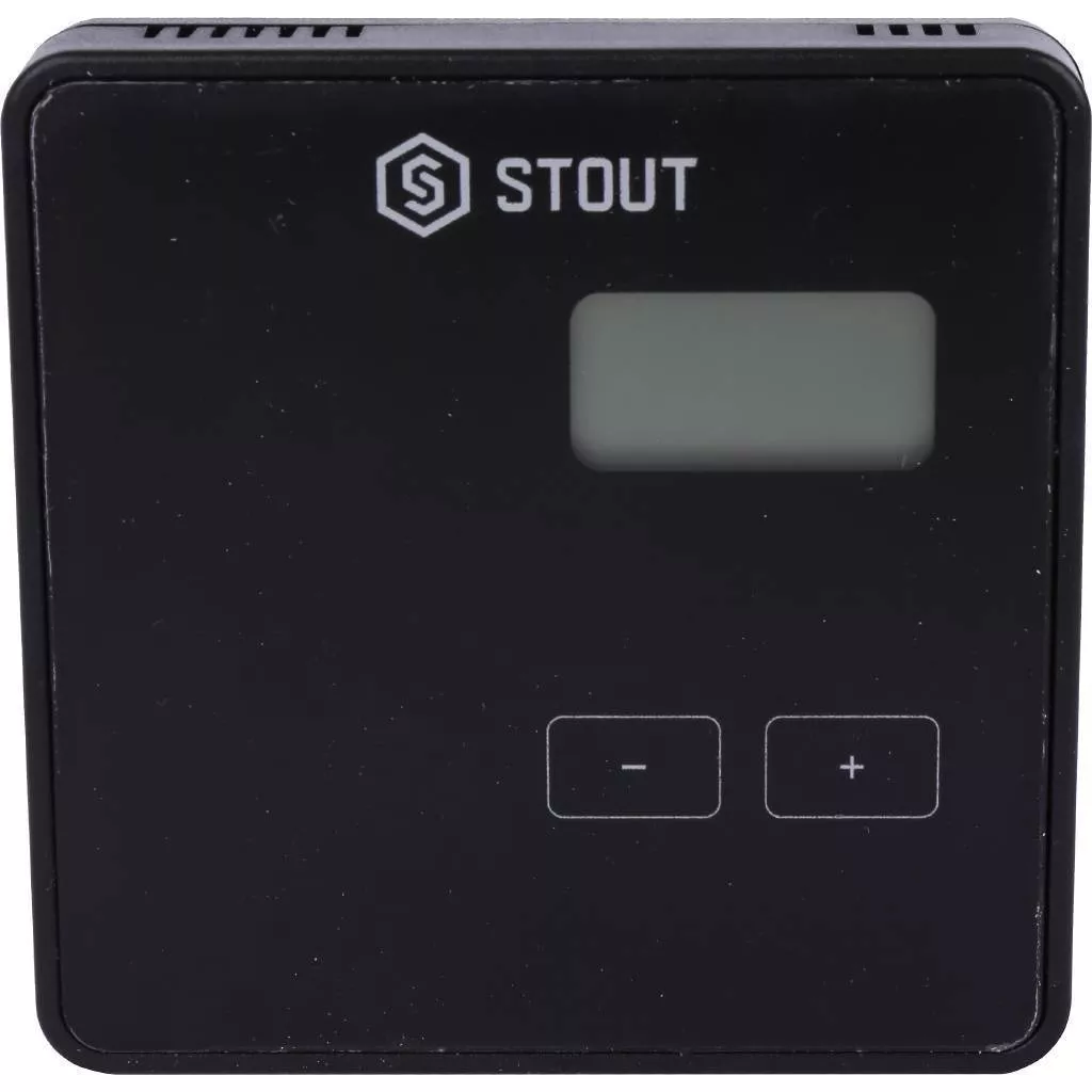 Купить STE-0101-029422 STOUT  Беспроводной комнатный двухпозиционный регулятор ST-294v2, черный STOUT по лучшей цене с доставкой - интернет-магазин Прогрессивные решения