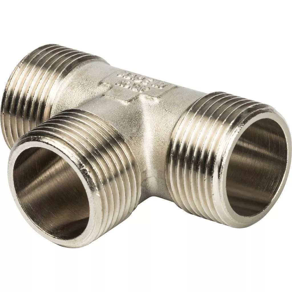 STOUT  Тройник НН никелированный 1"X1"X1" STOUT SFT-0018-000111 по лучшей цене с доставкой - интернет-магазин Прогрессивные решения