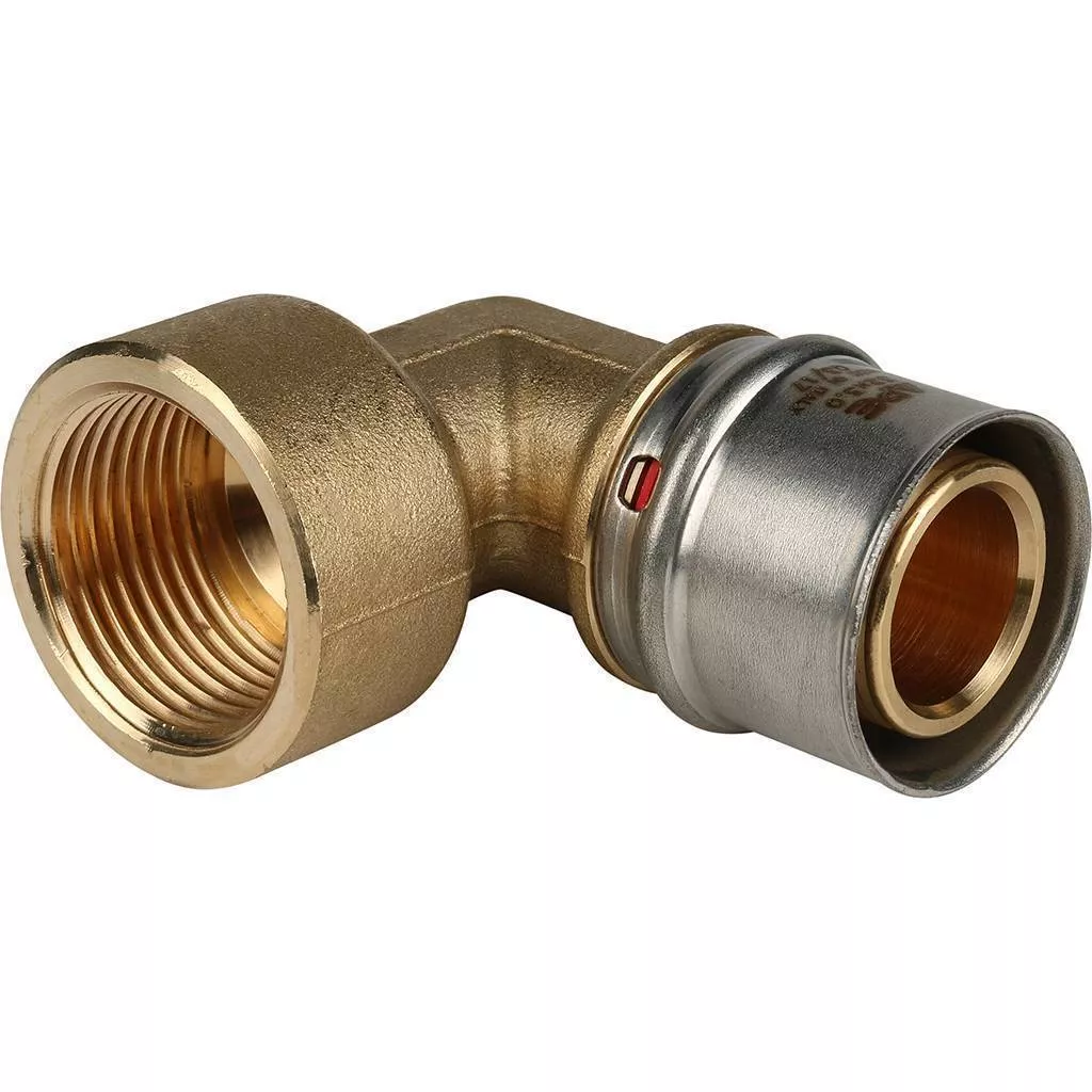 STOUT   Угольник-переходник с внутренней резьбой 1"х32 для металлопластиковых труб прессовой STOUT SFP-0010-000132 по лучшей цене с доставкой - интернет-магазин Прогрессивные решения